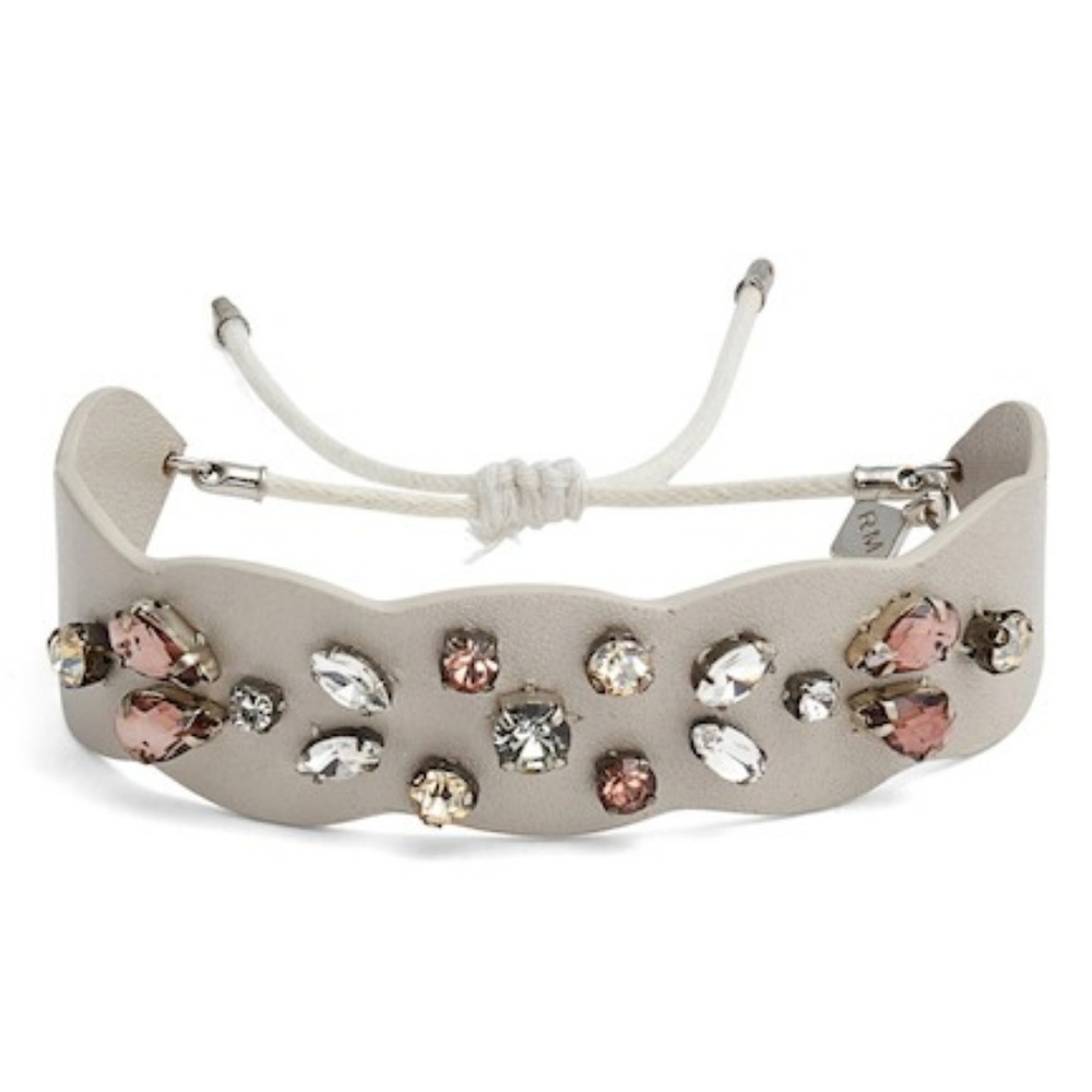 Nwt Rebecca Minkoff Guitar Strap Jeweled Bracelet.